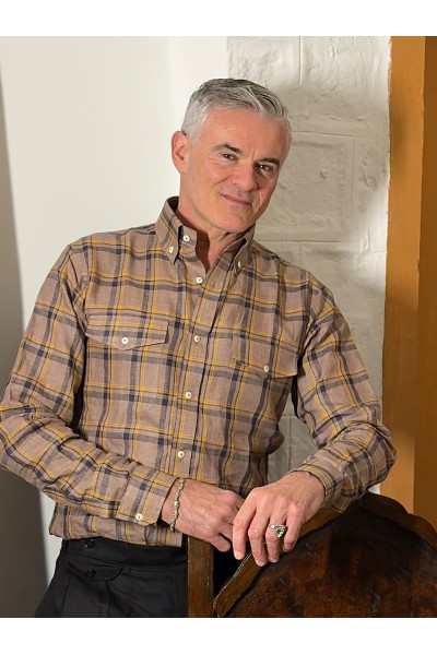 Velvoro Siena Checked Linen Shirt