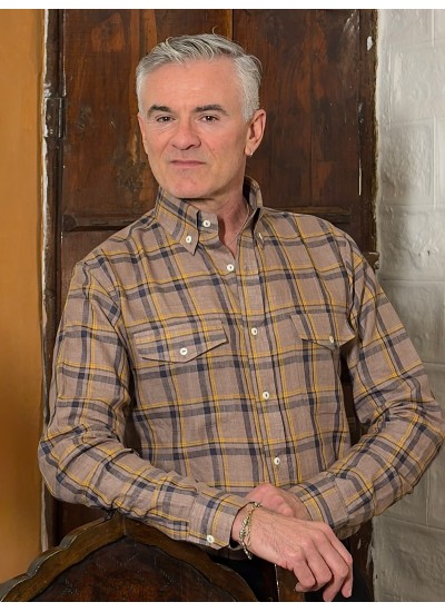 Velvoro Siena Checked Linen Shirt