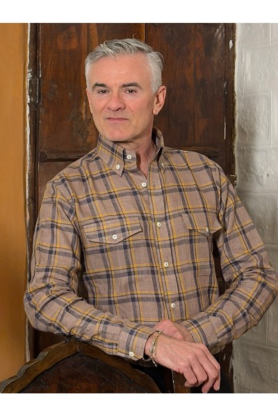 Velvoro Siena Checked Linen Shirt