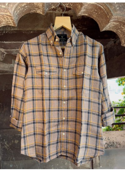 Velvoro Siena Checked Linen Shirt