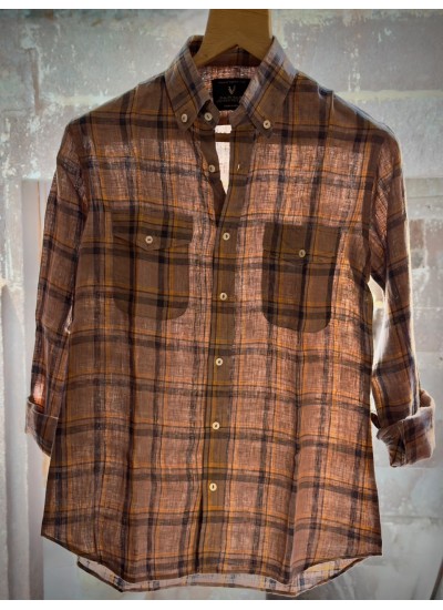 Velvoro Siena Checked Linen Shirt