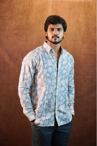 Velvoro Dusk Palms Irish Heritage Linen Shirt