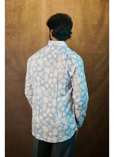 Velvoro Dusk Palms Irish Heritage Linen Shirt