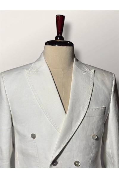 Velvoro Lucien Irish Linen Double-Breasted Jacket